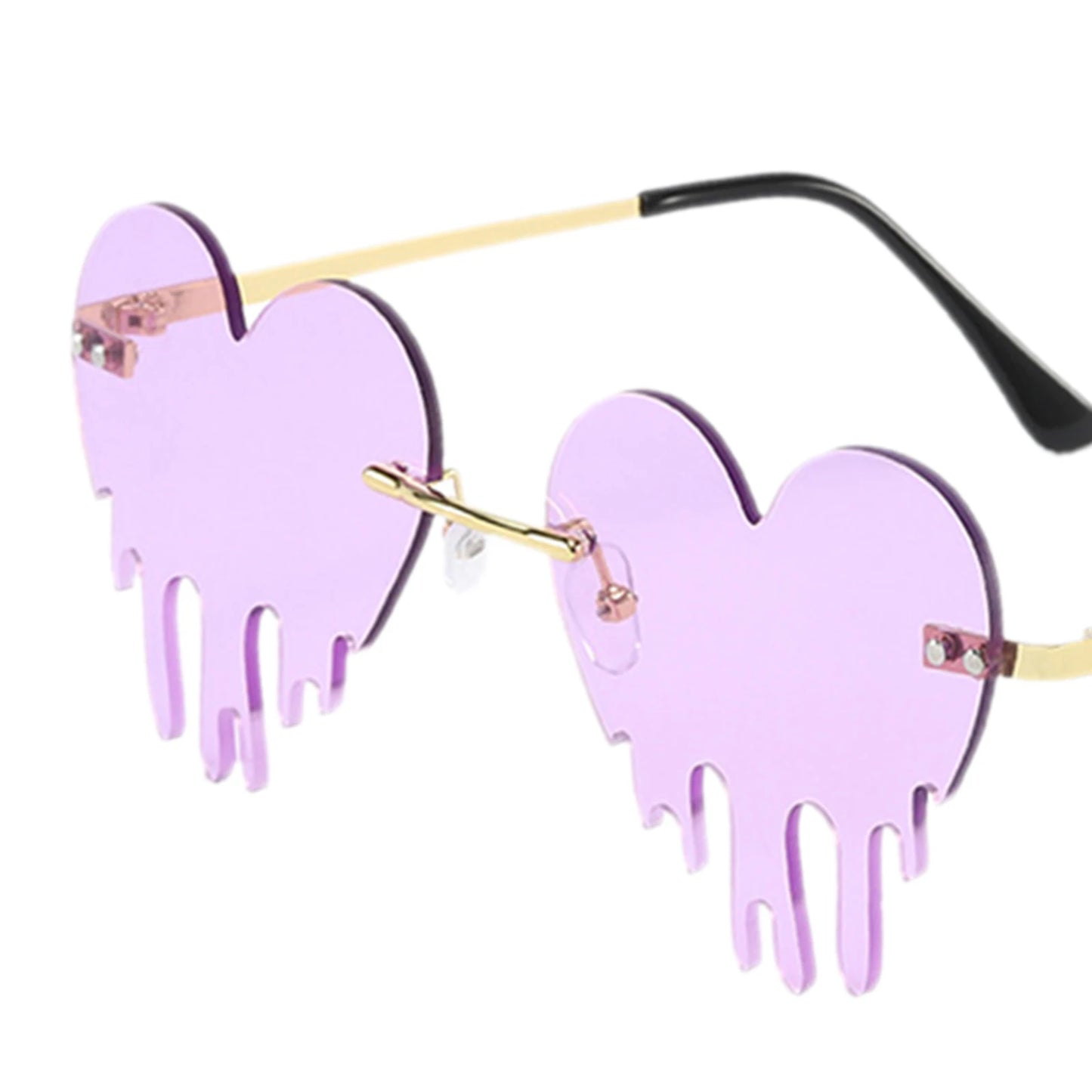Dripping heart sunglasses