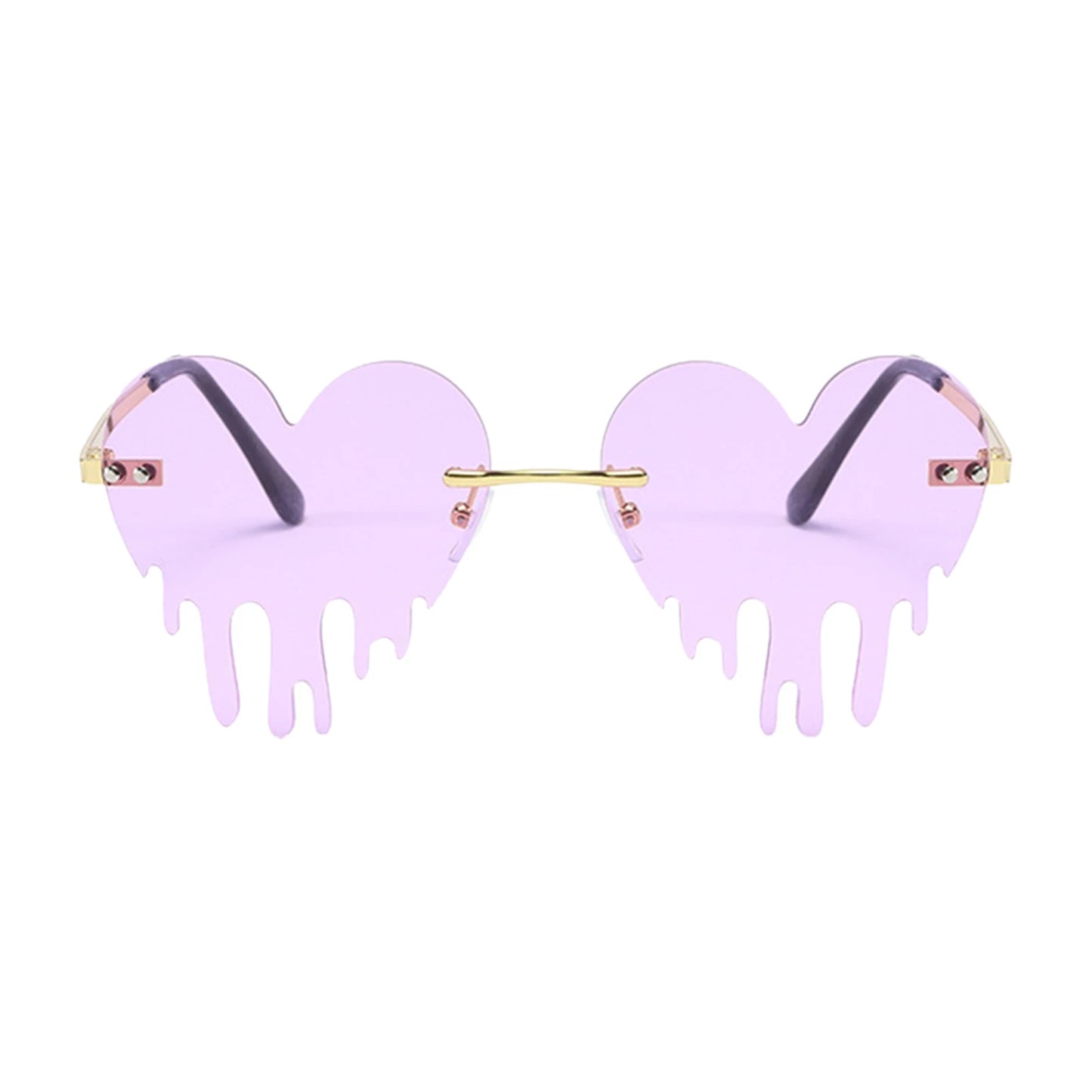 Dripping heart sunglasses