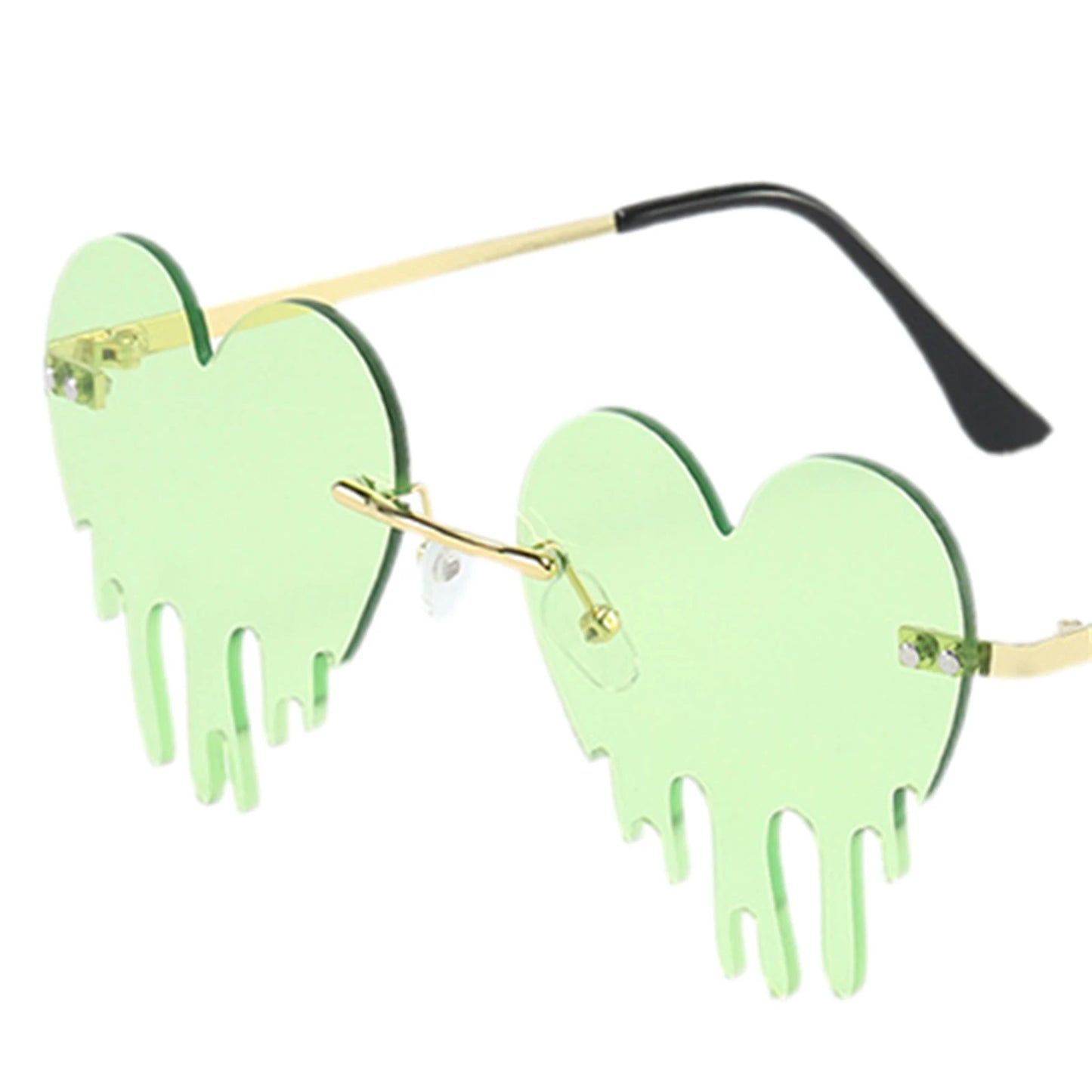 Dripping heart sunglasses