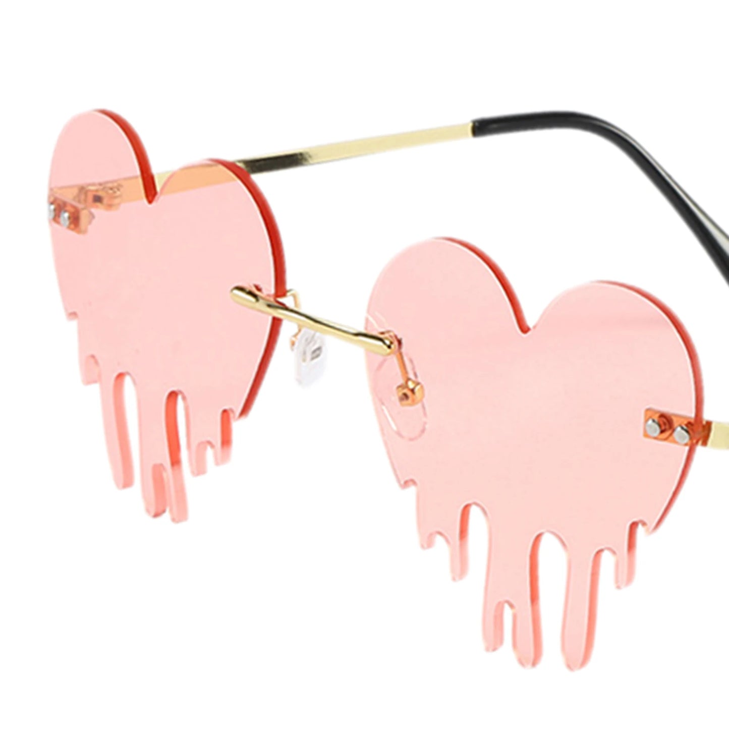 Dripping heart sunglasses