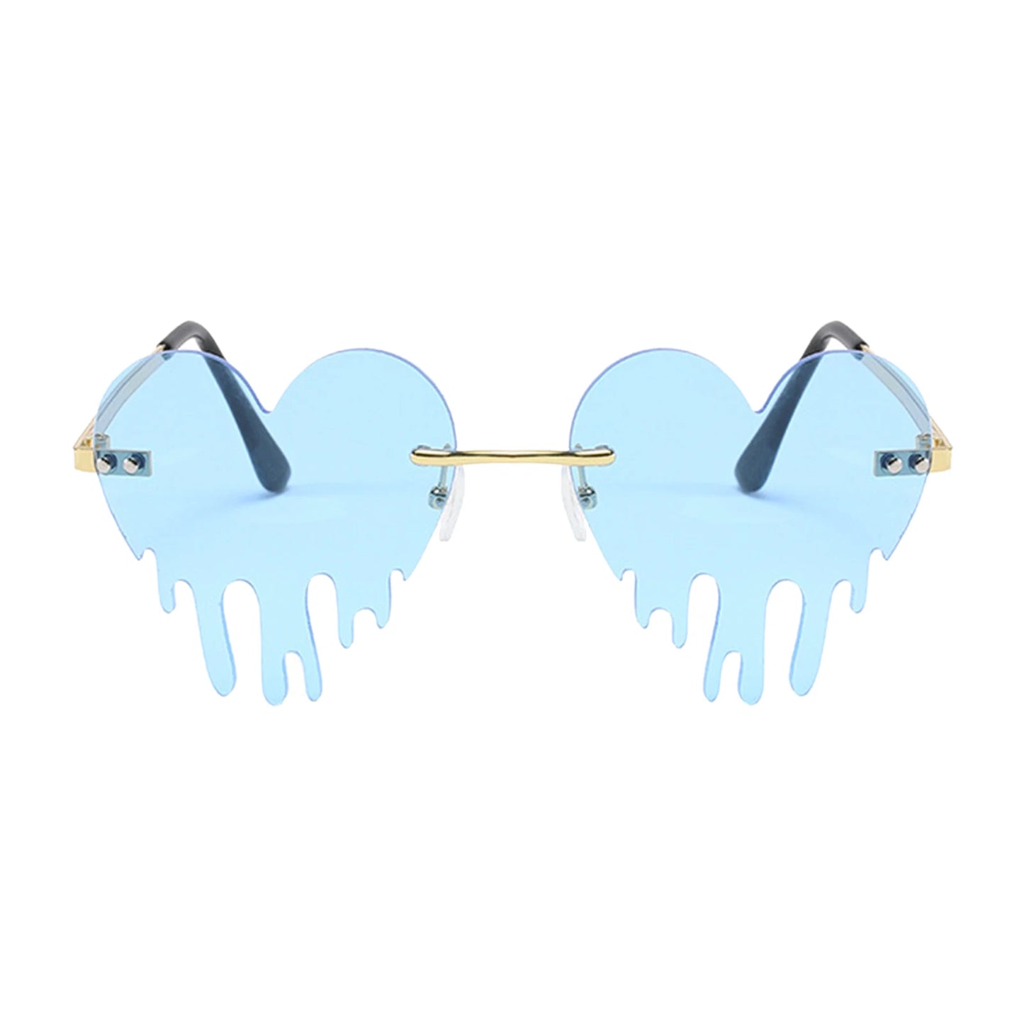 Dripping heart sunglasses