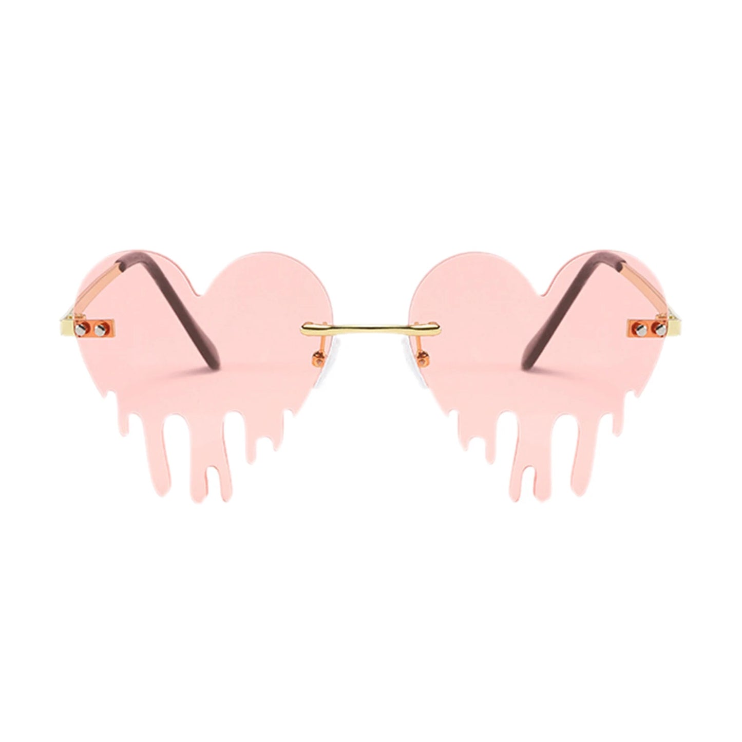 Dripping heart sunglasses