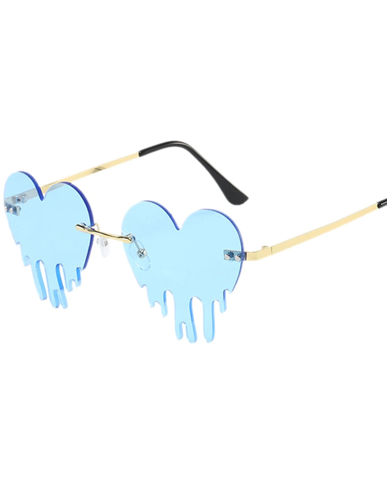 Dripping heart sunglasses