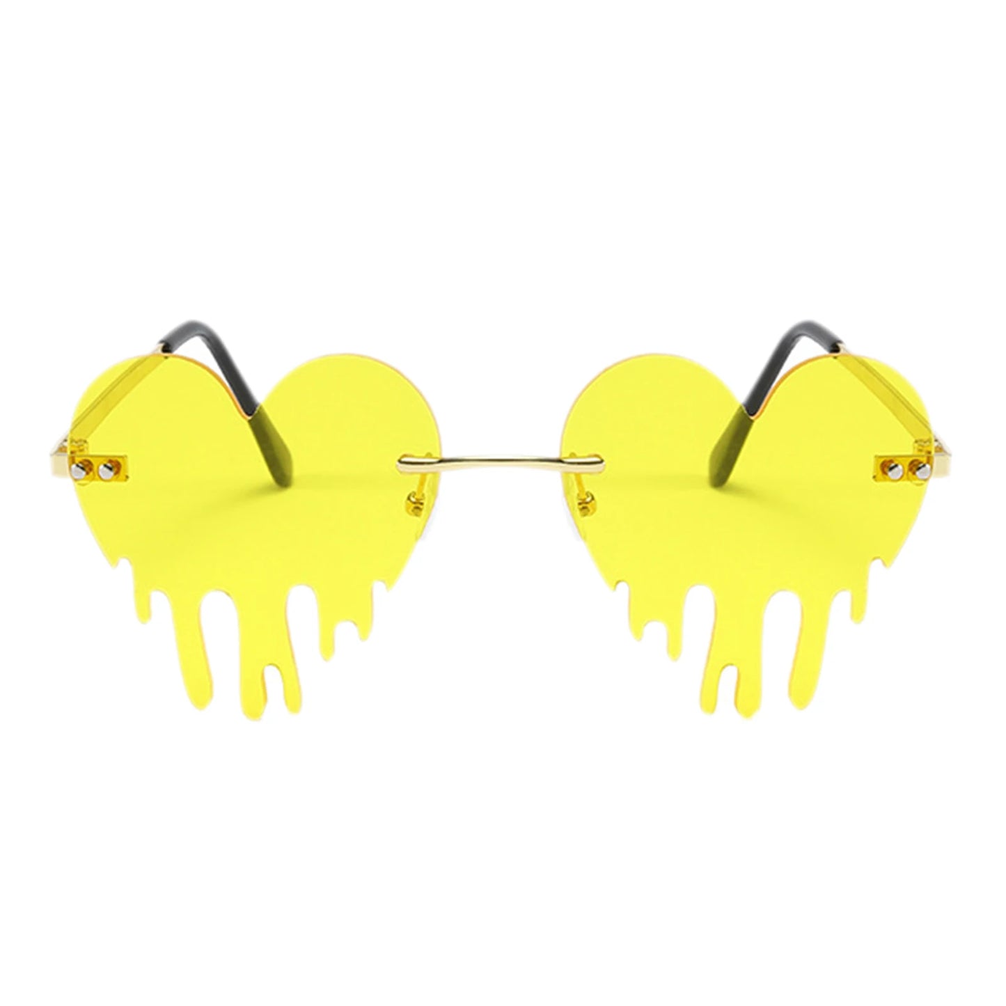 Dripping heart sunglasses